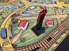 Vintage Louis Marx   Co Scenic Express Train Set  Tin Lithograph Board And Train