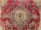 Old Red Vintage Rug 8x11 Handmade Antique Oriental Hand-knotted Worn Real 8x10