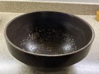Large Vintage Brown Pottery Ceramic Bowl 10 5    Wide 5   tall