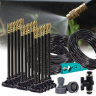 5-30m 1 4  4 6mm Garden Misting Cooling System 360   Free-bend Misting Nozzle Adj