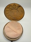 Dali Inspired Telephone Dial Schiaparelli Powder Compact Vtg Burgundy No Mirror