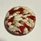 Rare Vintage Duncan Mardi Gras Yoyo - Red  White  Glitter Read Descr 