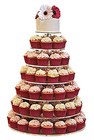 7 Tier Wedding Party Cupcake And Dessert Tower - 18 Inches Large Clear Acrylic -