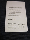 Ihg Hotel Key Card Smoked Cocktail Whiskey Glass Photo Kimpton Free Ship