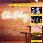 Oh Baby Neon Sign For Wall Decor Birthday Party Wedding 23 5x12 Inches