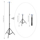 Foldable Iv Pole Stand  Portable Telescoping Floor Stand With 4 Hooks Height Ad