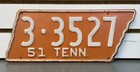 Reproduction 1951 Tennessee License Tag Tn Knox Vols   Vanderbilt Score Plate