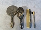 Vintage Godinger Vanity Set Mirror Brush Comb Hong Kong 4pc 035 1 511