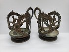 Ussr Vintage Coaster Tea Cup 2pcs Holder With The Image Of The Moscow