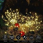 1pc 150 Led Solar Firework Fairy Light Waterproof Outdoor Path Lawn Garden Decor