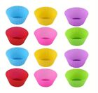 12pk Silicone Muffin Cupcake Cups Multi-colored Baking Cups 2 75  X 1 2 