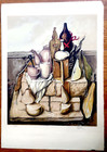 Samuel Bak Original Hand Signed Art Lithograph Surrealist Hebrew Jewish Judaica