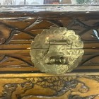 Rare Hand Carved Vintage Chinese  Horse Chest Made From Camphor Wood  Beautiful