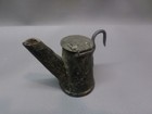 Antique Miners Oil Wick Teapot Lamp   Lantern - Mini Size - Steel - As Found