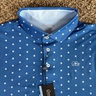 Good Good Golf Performance Polo Shirt Men s Medium Blue Be The Ball Athletic Nwt