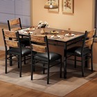 Dining Table Set For 4 With Upholstered Chairs Wood Kitchen Table Chairs Set New