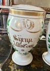 Very Rare Antique 19th Italian Apothecary Pharmacy Lidded Porcelain Jars