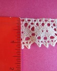 5 Continuous Yards Vntg Cotton Crochet Lace Scalloped Edge Off White 1   Wide
