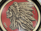 Vintage Iroquois Indian Head Beer   Ale 13  Metal Serving Tray   buffalo  Ny 1950s