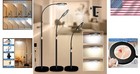 10x Floor Magnifying Lamp With Light   Flexible Gooseneck - Modern Design