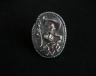 Sterling Silver Western Cowboy Pistol Rope Button Bolo Tie Mccabe Sunset Trails