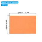 30 Sheets Vellum Paper 8 5x11  Translucent Paper 100gsm  Orange