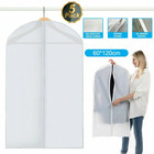 3pcs Garment Dust Cover Bag Suit Storage Zipper Dress Clothes Coat Protector Usa