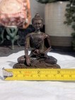 Copper Seated Shakyamuni Buddha Statue Small 4    10 Cm New Bronze
