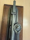 Vintage French Wall Mounted Metal Wooden Corkscrew Cork Puller Bottle Opener