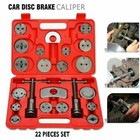 Universal 22pc Disc Rewind Auto Tool Set Brake Caliper Piston Wind Back Tool Kit