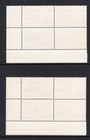 Australia 2 X Mint 1976 Stamp Blocks With Annotations About Wire Thickness