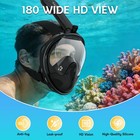 Snorkel Mask 180   Panoramic View Free Breathing Full Face Snorkeling For Adults