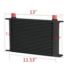 Black Aluminum 25 Row Oil Cooler Kit Sandwich Plate For Hsv Ve Ls1 Ls2 Ls3 Lsx