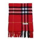 Womens Winter Warm 100  Cashmere Plaid Scarf High Quality Scotland Made Scarves