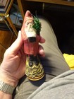 Antique Christmas Papeir Mache German Belsnickle  santa Claus Candy Container 