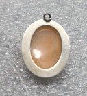 Vintage Antique Sterling Silver Cameo Pendant 1 