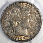 1908-s Barber Quarter   Pcgs Au53   Nice And Original 