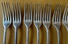 French Christofle Perles Pattern  Dinner Forks Set Total 10 Pieces  
