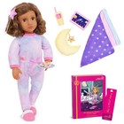 Our Generation Luna Posable 18  Slumber Party Doll   Storybook Set