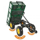 Utility Heavy Duty Garden Carts And Wagons dumpable 400 Lbs 10  Flat Free Tires