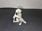 Vintage Hudson Pewter Dog Puppy Playing Clarinet Figurine 646 Animal Orchestra