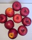 Set Of 9 Artificial Red Apples Realistic Fake Fruit Home D  cor  Props   Displays