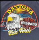 Vtg Harley Davidson Shirt 2xl 1989 Daytona Bike Week Beefyt Black Single Stitch