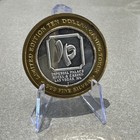 2003 Imperial Palace Las Vegas Casino  10 Gaming Token Chip  999 Silver
