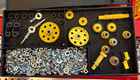 Meccano Erector Set Carrying Case Lot Pieces See Photos -no Power Tool Read