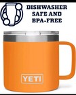 Yeti Rambler 14oz Handle Mug With Mag Slide Lid King Crab Orange Discontinued 