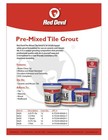0422 White Tile Grout  Pre-mixed  For Repairs And Filler  1 2 Pint   White