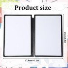 A5 Dry Erase Notebook Reusable Whiteboard Journal Portable Pu Leather Folder Bla
