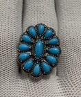 Carolyn Pollack-american West Sleeping Beauty Turquoise-925 Sterling Silver-ring
