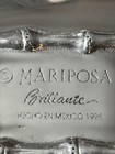 Aluminum Serving Dish With Bamboo-style Frame By Mariposa Brillante